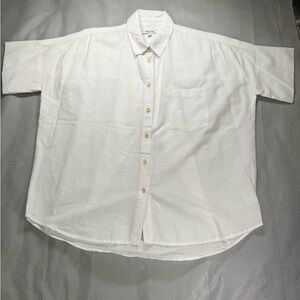 Madewell Boxy Boyfriend Courier Cotton Button Up